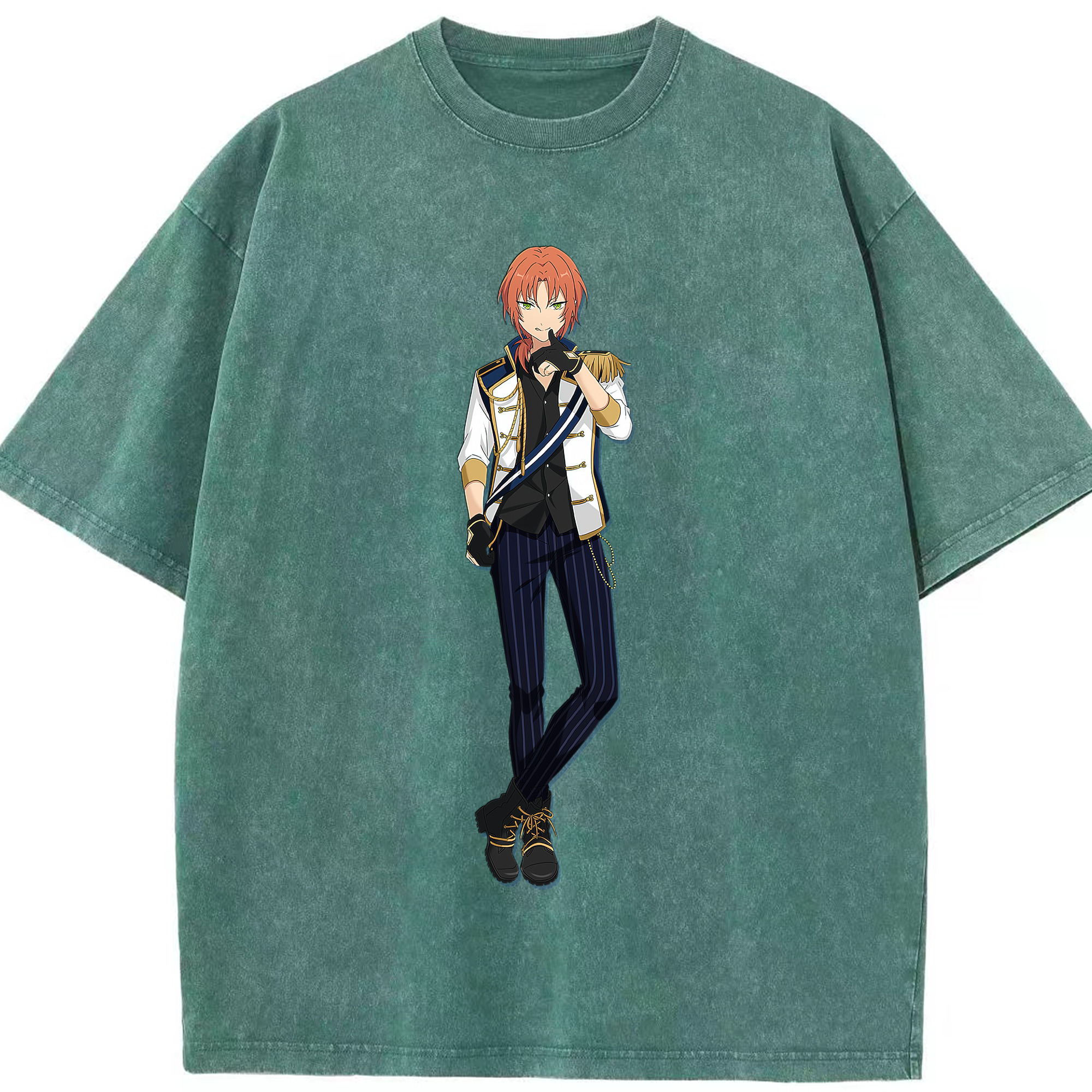 （画像用） あんさんぶるスターズ! Ensemble Stars 綿100% ヴィンテージ風 半袖Tシャツ（フロントプリント）